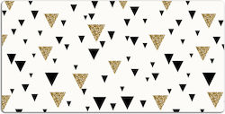 Desk Pad Vinyl Print Daily Use Triangle 100x50 Cm
