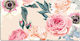 Decorative Desk Pad Work Surface Floral Pastel ...