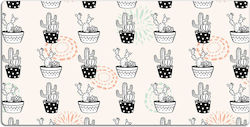 Desk Protective Pad Children's Room Cacti Potte...