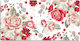 Desk Protector Work Home Red Flowers 100x50 Cm