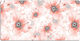Gaming Desk Pad Keyboard Mouse Orange Flowers 1...
