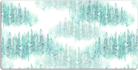 Tulup Schreibtischunterlage Für Kinderzimmer Mit Gemaltem Wald 100x50 Cm