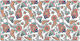 Modern Floral Pattern Desk Surface Protector 10...