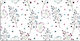 Desk Protective Keyboard Mouse Flowers 90x45 Cm