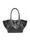 Leather Women's Tote Bag Black