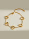 Women's Bracelet with design Heart made of Steel Gold Plated