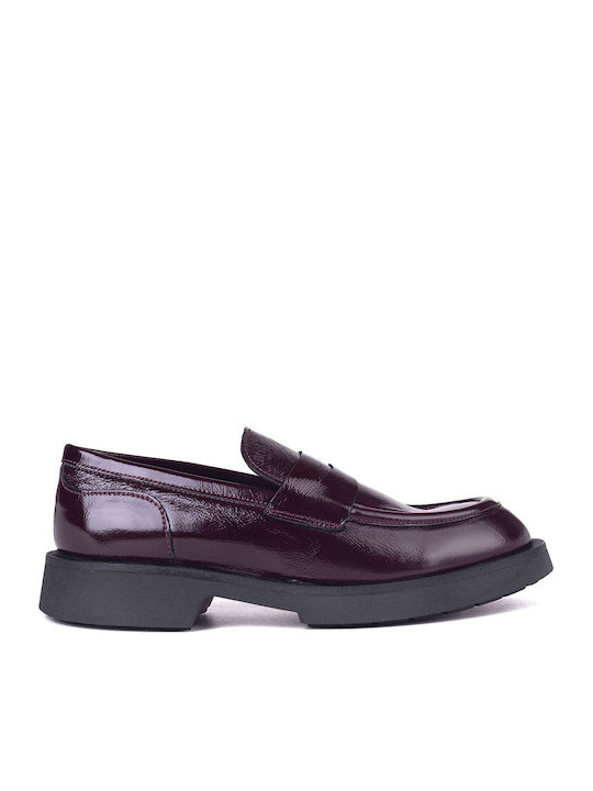 Boss Shoes Γυναικεία Μοκασίνια σε Κόκκινο Χρώμα