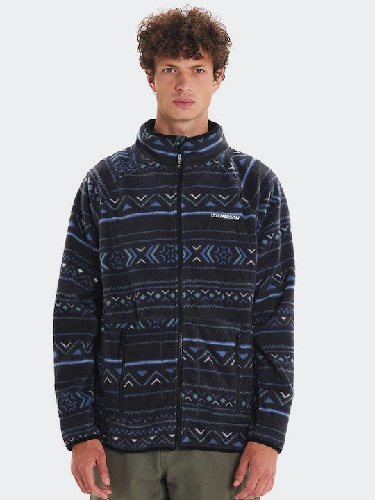 Emerson Men's Fleece Cardigan Black