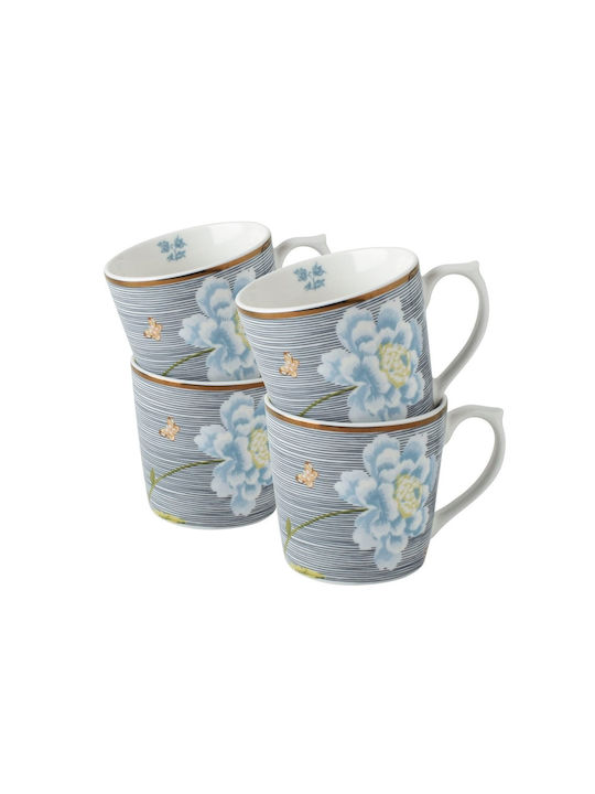 Set Porcelain Mugs 32cl Set 4 Pieces Laura Ashley Heritage La182794 00053355