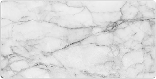 Декоративен Защитен Офис Стол Сив Мрамор 120x60 См