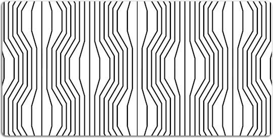 Covoraș Decorativ Vinyl pentru Birou Iluzie Geometrică 100x50 Cm