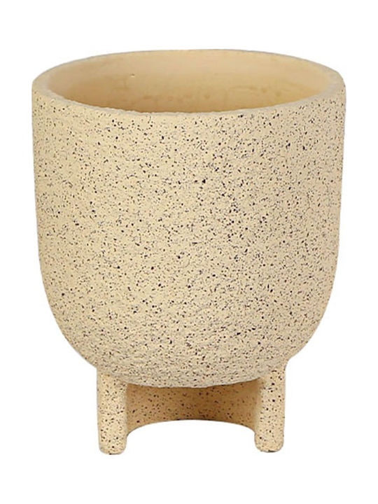 Marhome Planter Concrete Beige with Stand 17x17x20cm.