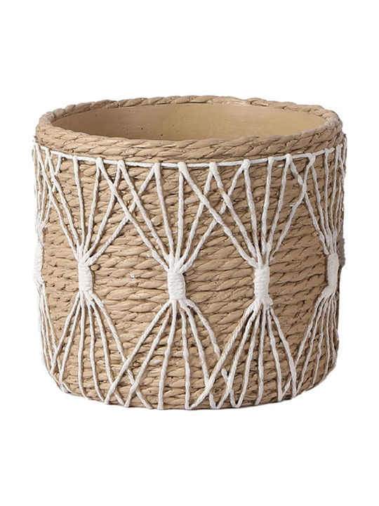 Marhome Planter Concrete Beige 24.5x24.5x21.5cm.