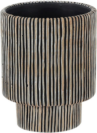 Marhome Κασπώ Τσιμεντένιο Μπεζ με Βάση 17.5x17.5x22εκ.