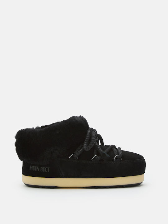 Suede Women's Ankle Boots Black