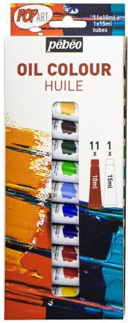 Set De Vopsele Pebeo Popart 11x10ml 15ml Alb