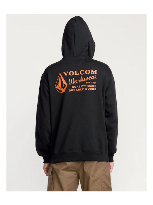 Volcom Workwear Hoodie Sweatshirt Black A413250...