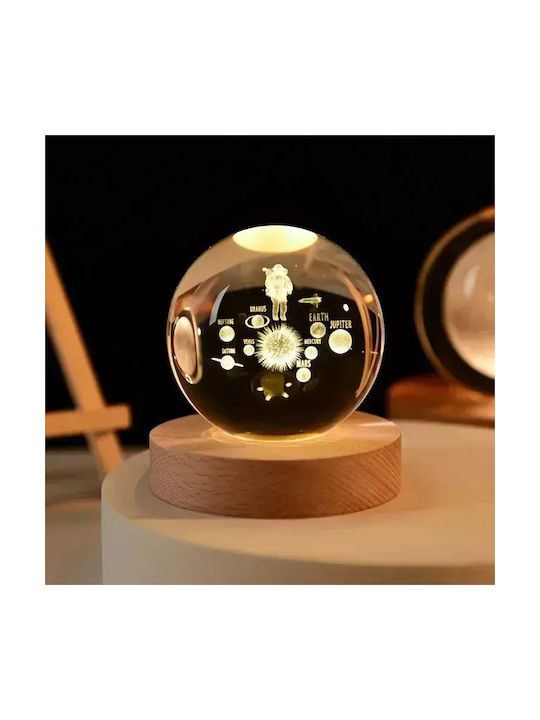 Dekorative Lampe Crystal Ball Transparent