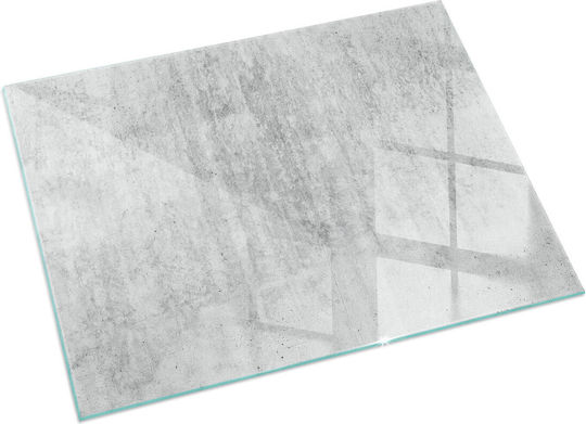 Tempered Glass Floor With Raw Concrete Texture 60x40 Cm