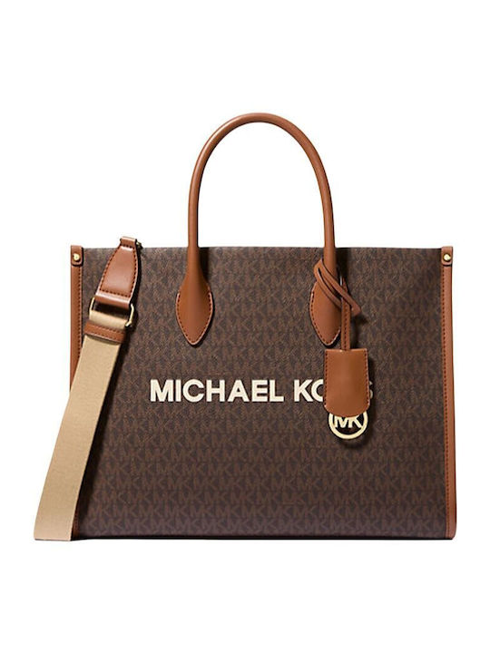 Michael Kors Geantă De Mână De Piele Tabac Maro 35F4G4VC0L-LUG