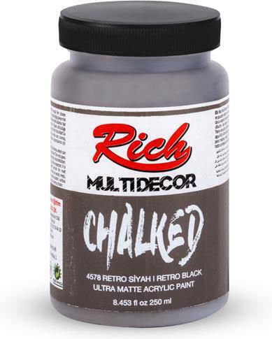 Rich Chalk Paint 250ml Retro Black