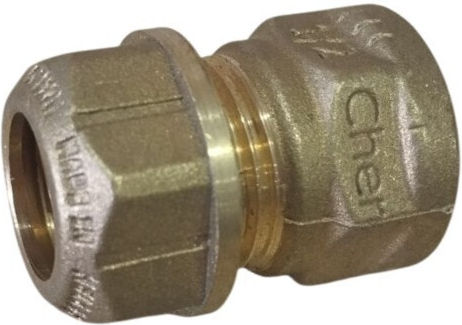 Fitings-uri Pentru Ţevi Şi Niple Alamă Femeie De Strângere Cupru Φ15x1/2'' Cherplus