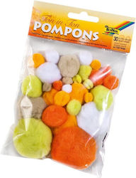 Pom Pom Folia Gelbe 30 Stück