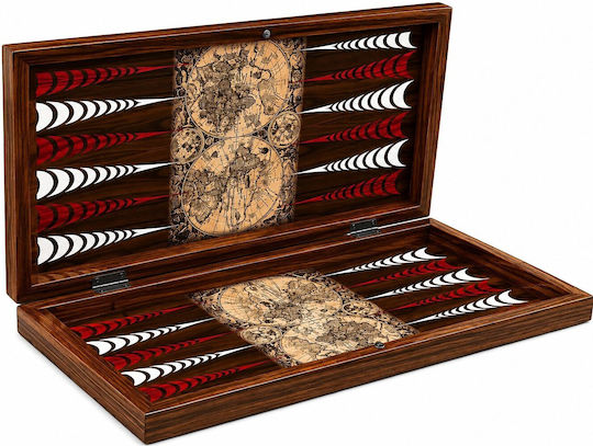 La Belle Maison Wooden Handmade Backgammon with Pawns 25x25cm D1937