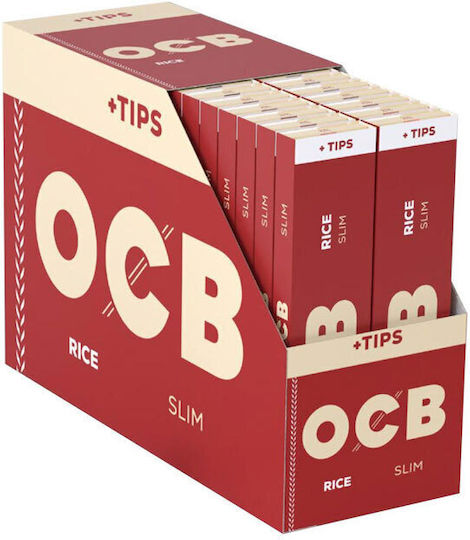 Ocb Cigarette Rolling Papers Slim King Size with Cone Tips 32pcs