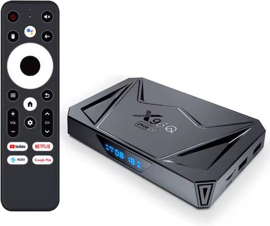 TV Box X96Q Pro+ 8K UHD with WiFi USB 2.0 / USB 3.0 4GB RAM and 64GB Storage Space with Operating System Android 14.0