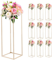 Vevor Hochzeitsdekorationen & Zubehör Blumenbasis 10 Stücke Blumenbasis Säule 80cm Blumenbasis Versteckte Schraube Rechteckige Kubische Regal Floristen Hochzeit Party Geburtstag Zuhause Goldene Hochzeitsdekorationen Zentralstücke