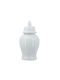 Artekko Decorative Vase Melania White 24x24x48cm