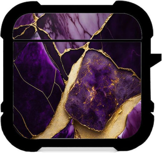 Marble Θήκη σε Χρυσό χρώμα για Apple AirPods 1 / AirPods 2