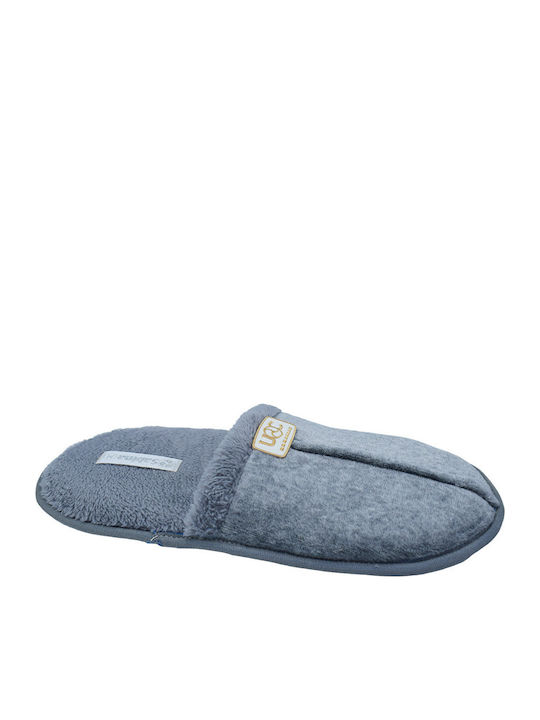 Herren Hausschuhe Mit Fell Blau