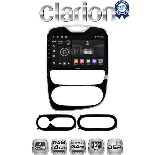 Clarion Car Audio System for Renault Clio 2016-2018 (Bluetooth/USB/WiFi/GPS/Apple-Carplay/Android-Auto)