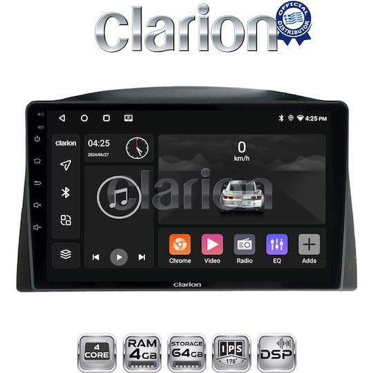 Clarion Auto-Audiosystem für Jeep Großer Cherokee 2005 > 2011 (Bluetooth/USB/WiFi/GPS/Apple-Carplay/Android-Auto)