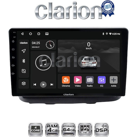 Clarion Car Audio System for Fiat Doblo 2002 > 2007 (Bluetooth/USB/WiFi/GPS/Apple-Carplay/Android-Auto)