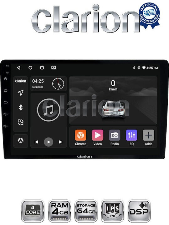 Clarion Car Audio System for Toyota Auris 2013 > 2015 (Bluetooth/USB/WiFi/GPS/Apple-Carplay/Android-Auto)