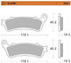 Moto-master Metallic Motorcycle Brake Pads 417202 1 Set 1 Caliper