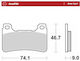 Moto-master Metallic Motorcycle Brake Pads 406405 1 Set 1 Caliper