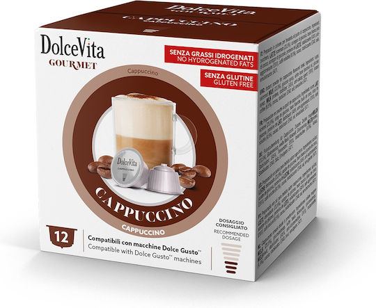 Dolce Gusto Compatible Capsules Dolce Vita Cappuccino 12 Pieces