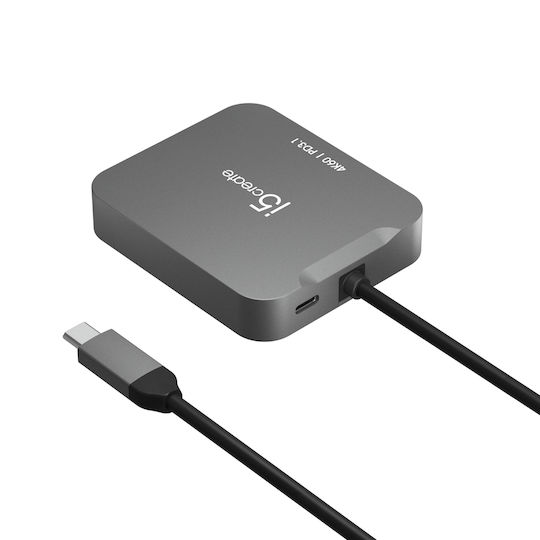 J5create 4K60 Elite USB-C Docking Station με HDMI 4K Ethernet Γκρι