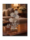 Decorative Crystal Flower Bonsai De Cristal Silver Marble Base 9x7x18cm Galifas 9126330 Galifas
