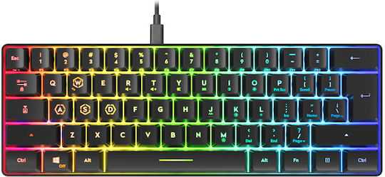 SpeedLink Letos Gaming Πληκτρολόγιο 60% με RGB φωτισμό (Αγγλικό US)