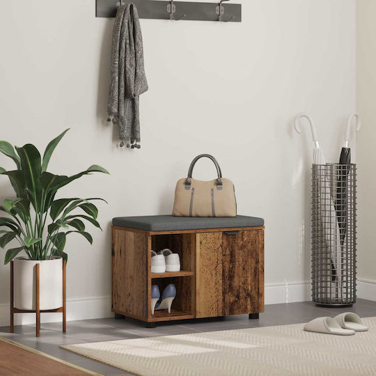 Eingangsmöbel mit Bank Old Wood 60x38x46cm