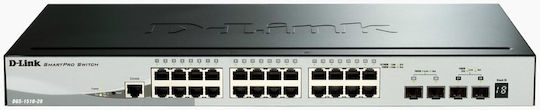 D-Link DGS-1510-28X/E v1 Managed L3 Switch με 24 Θύρες Gigabit (1Gbps) Ethernet και 4 SFP Θύρες
