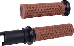Odi Motorradlehen und Lenkergewichte 25,4mm Griff Länge 13cm Vans Kabel Flansch Voll Waffle Medium V31vhtcgr-bc Braun