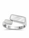 Ring with Stones made of Silver Gold Plated