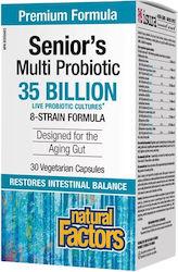 Natural Factors Senior’s Multi Probiotic 35 Billion 30 вегетариански капсули Natural