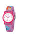 Kids Analog Watch with Metal Bracelet Pink